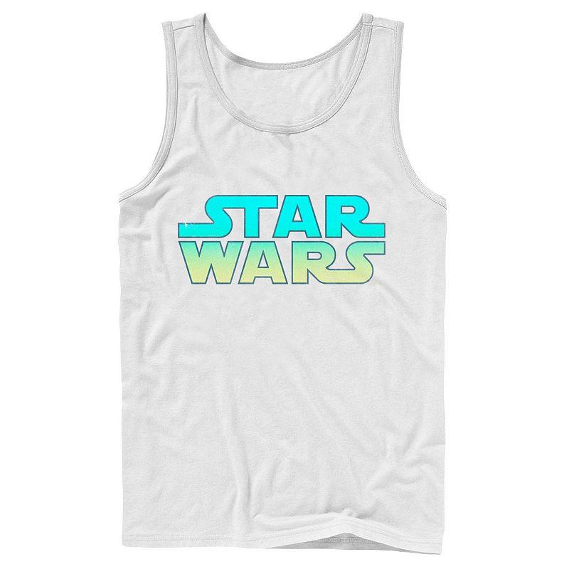 Men's Star Wars Neon Vibrant Colored Logo Tank Top,  Product Image