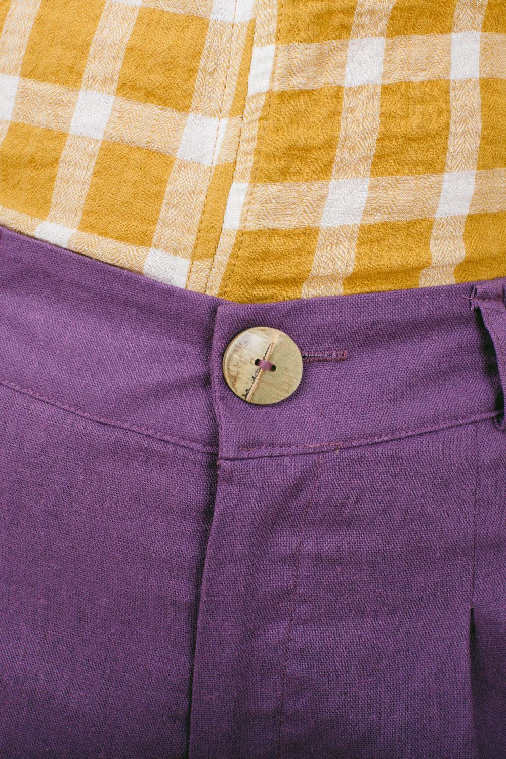 Perfect Pant 2.0 in Heliotrope Linen Product Image