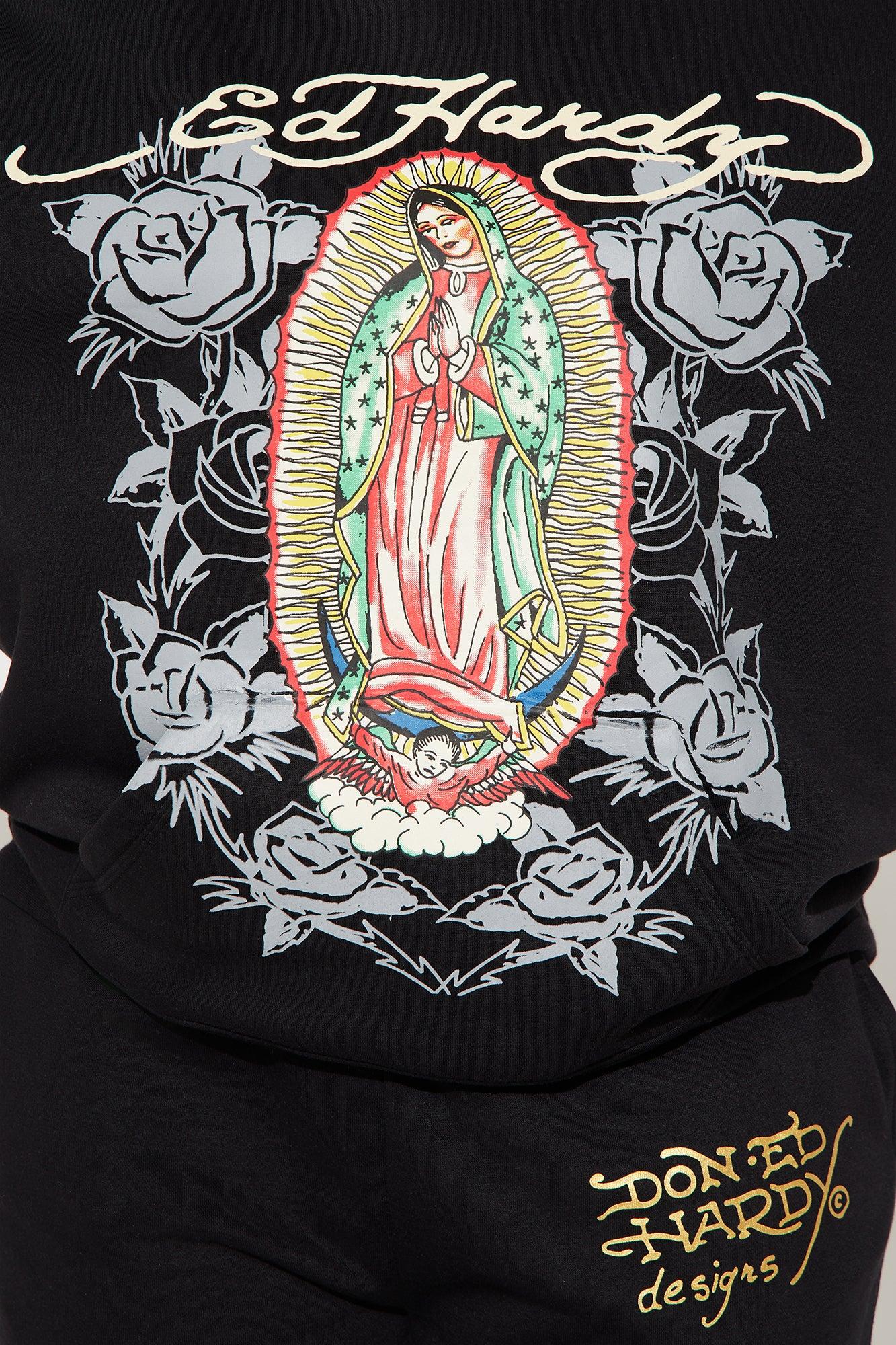 Ed Hardy Mary Hoodie - Black Product Image