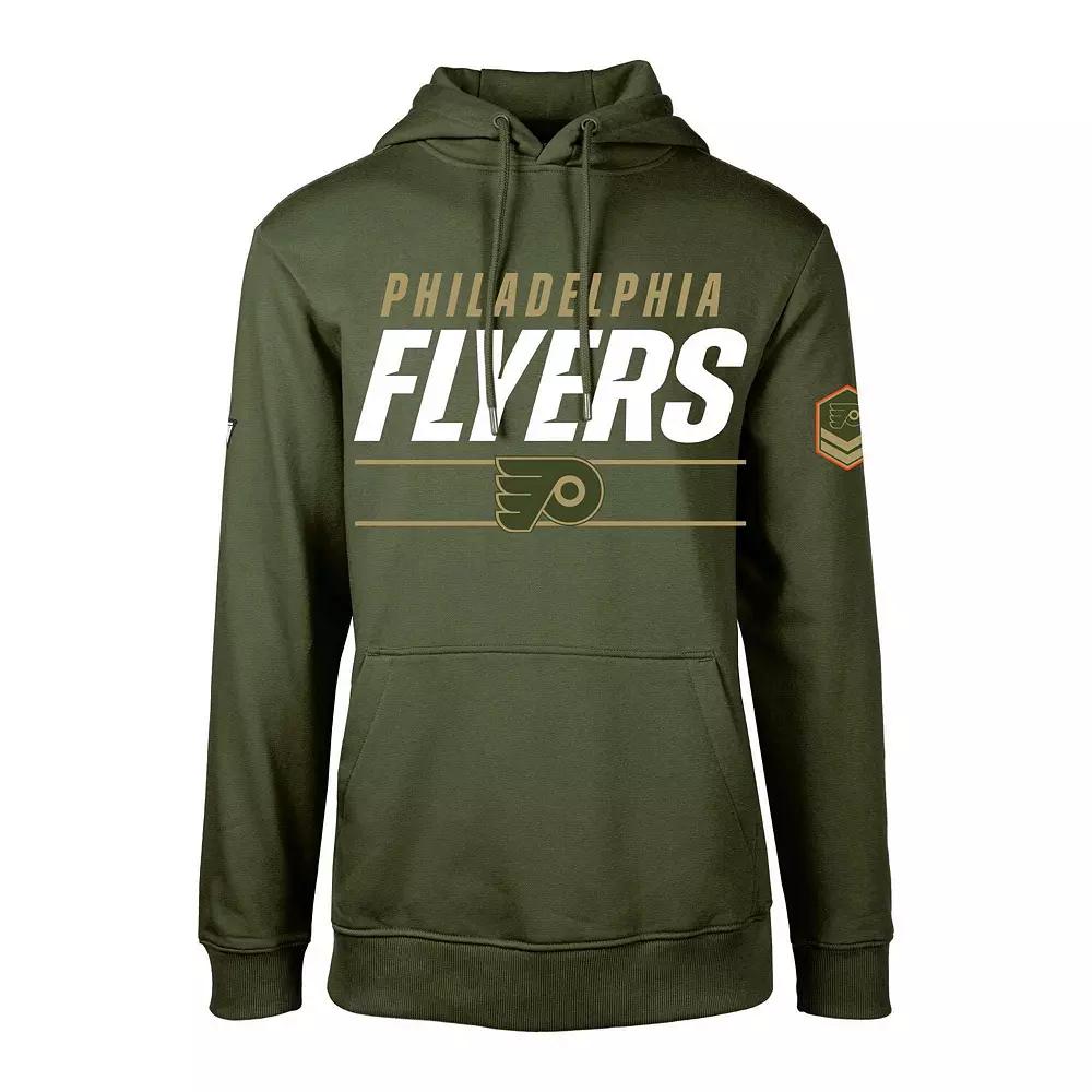 Men's Levelwear Olive Philadelphia Flyers Podium Fleece Pullover Hoodie,  Product Image