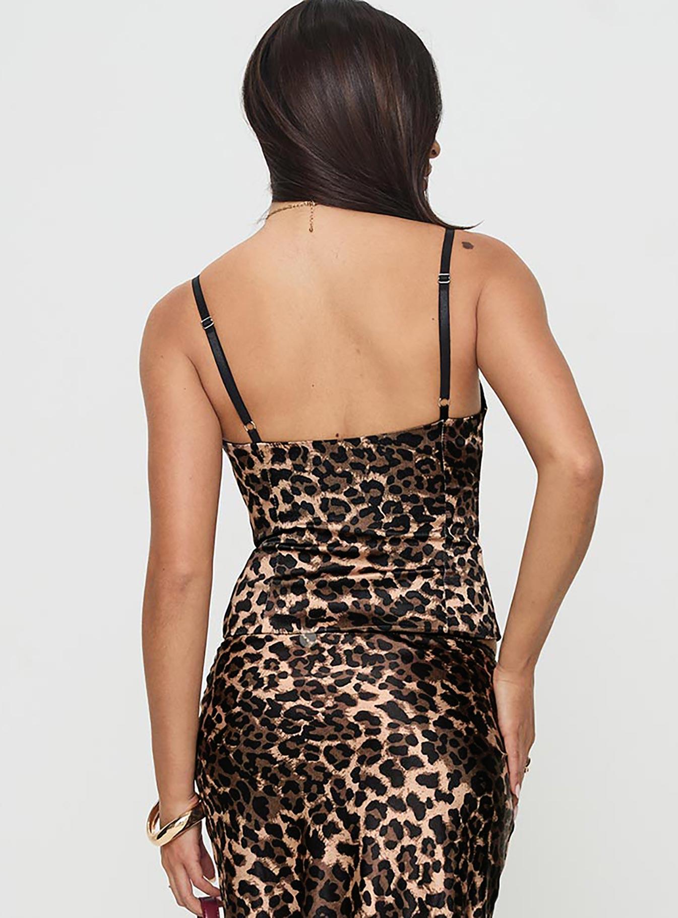 Enigmatic Cami Top Leopard Product Image