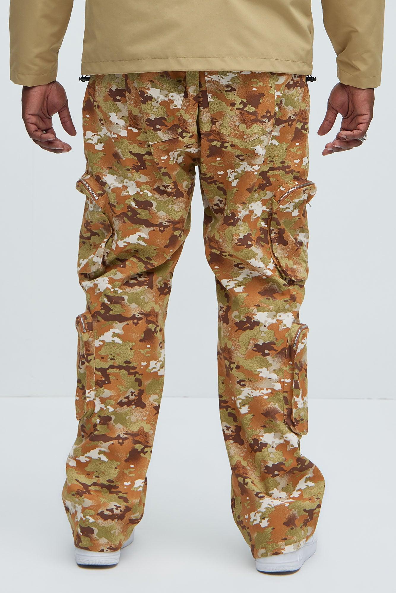 Tony Straight Cargo Pants - Camouflage Product Image