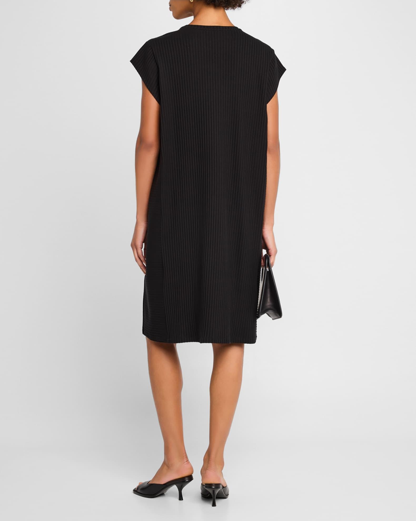 Petite Cap-Sleeve Stretch Rib Dress Product Image