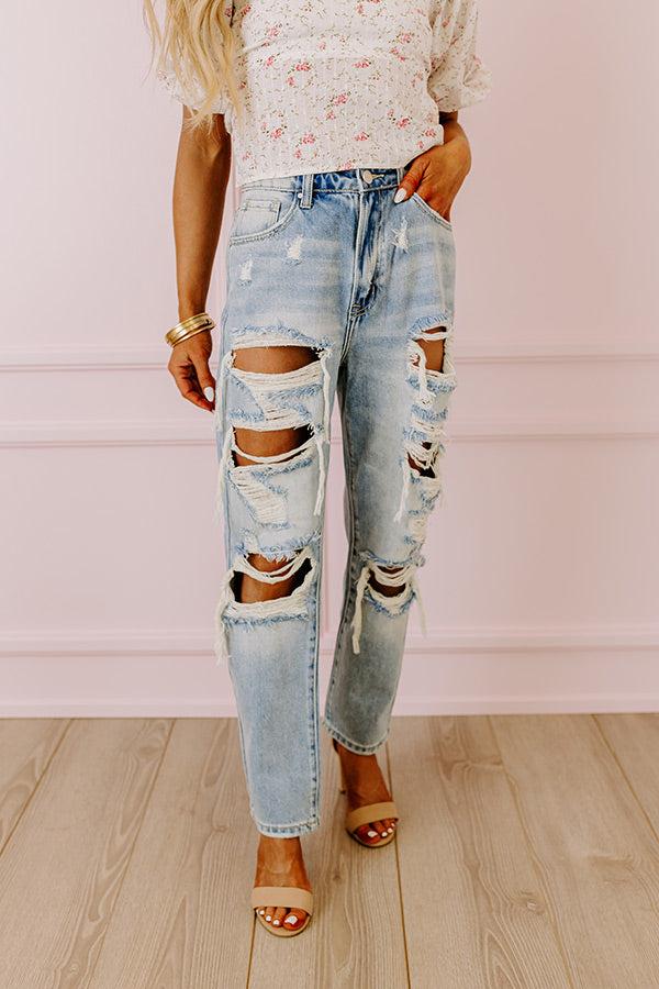 Risen The Ellie High Waist Distressed Jean Product Image