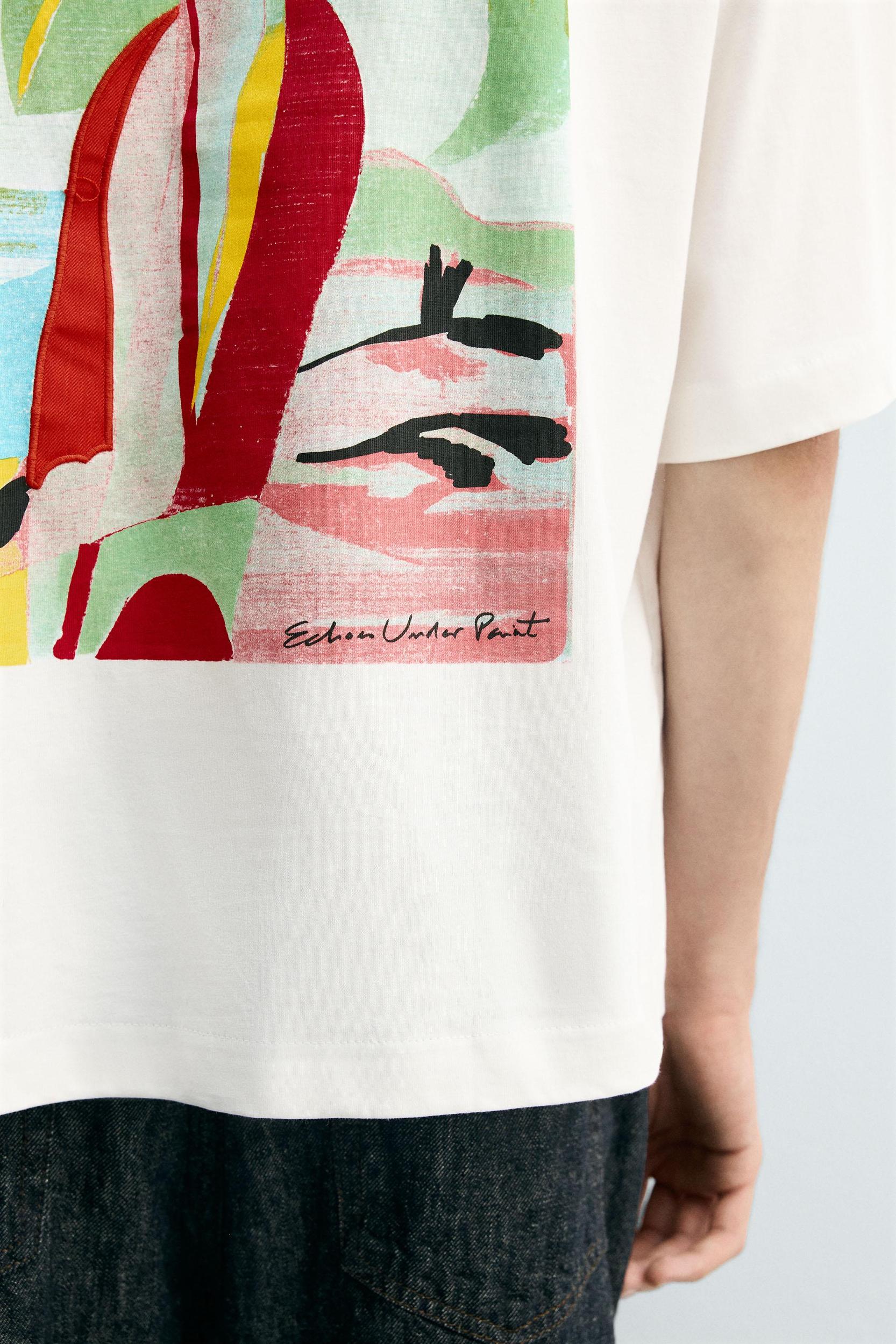 ABSTRACT PRINT T-SHIRT Product Image