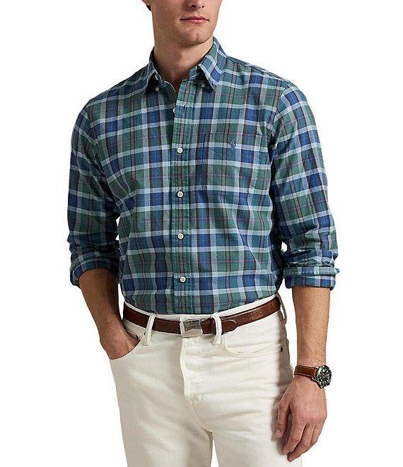 Polo Ralph Lauren Classic Fit Multi Plaid Oxford Long Sleeve Woven Shirt Product Image