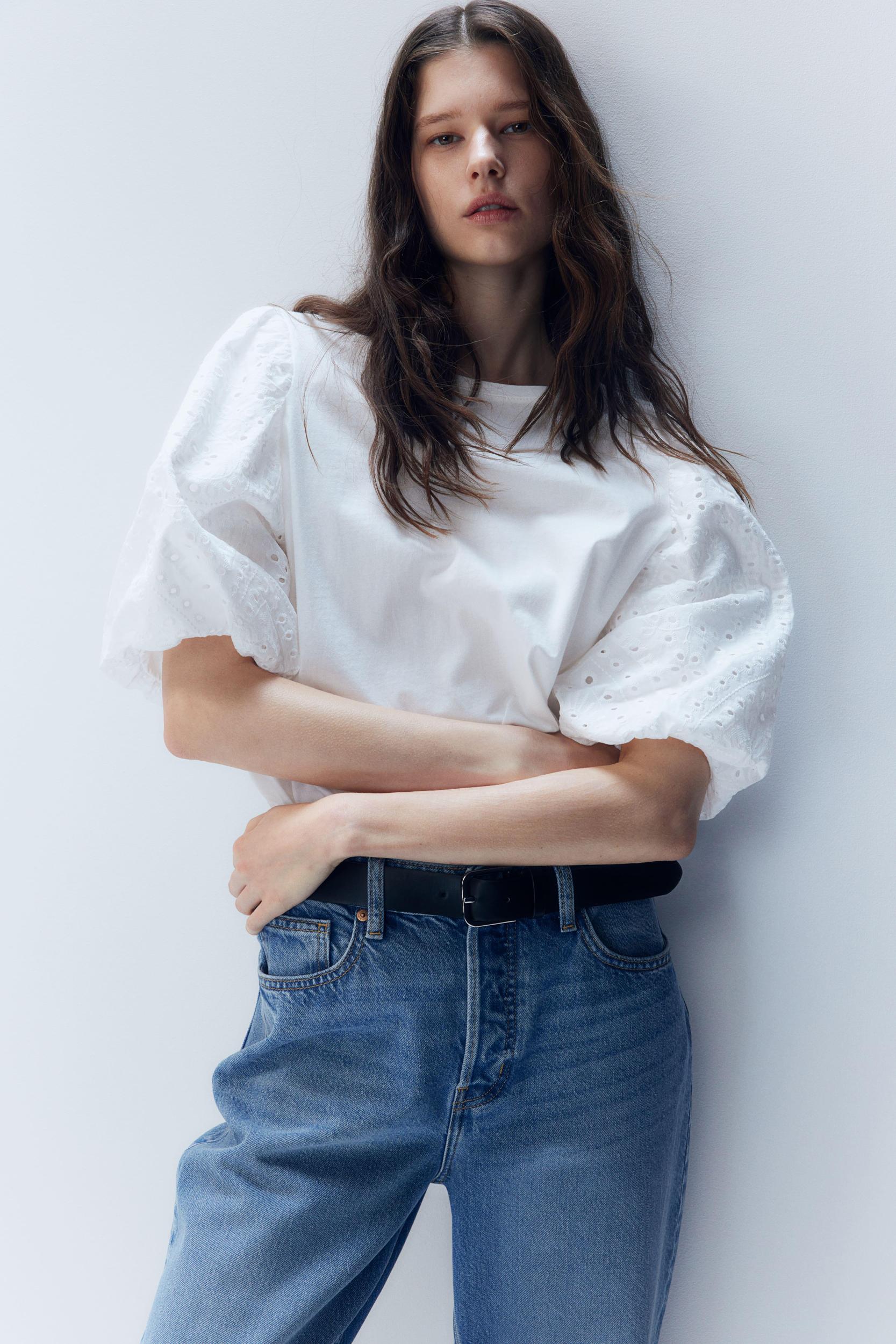 Balloon-Sleeved Top Product Image