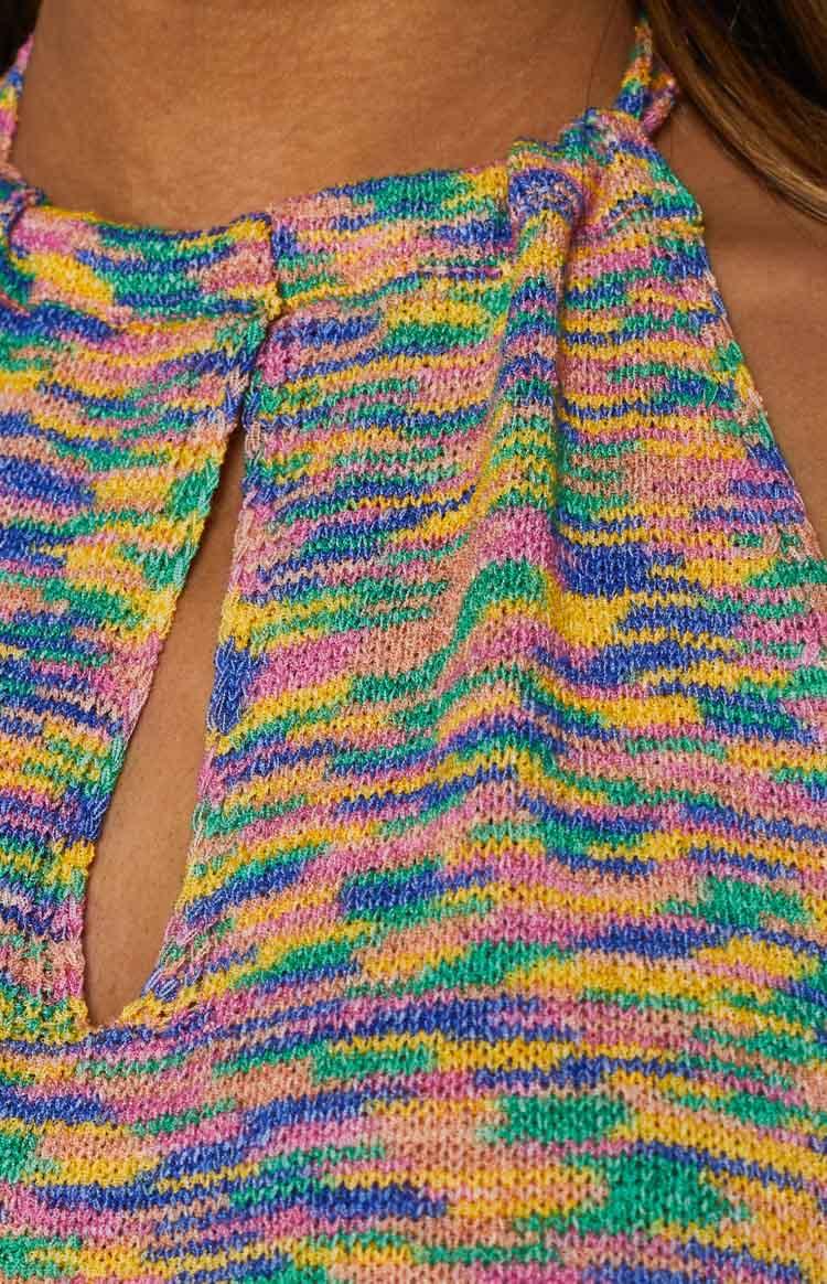 Magnolia Halter Mini Dress Multi Product Image