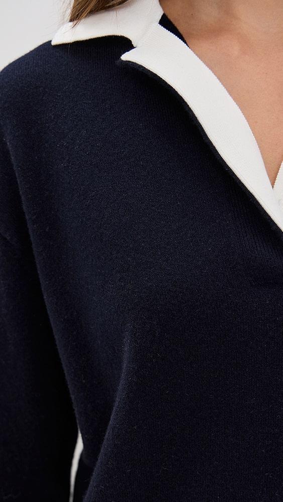 Vince Contrast Collar Polo | Shopbop Product Image