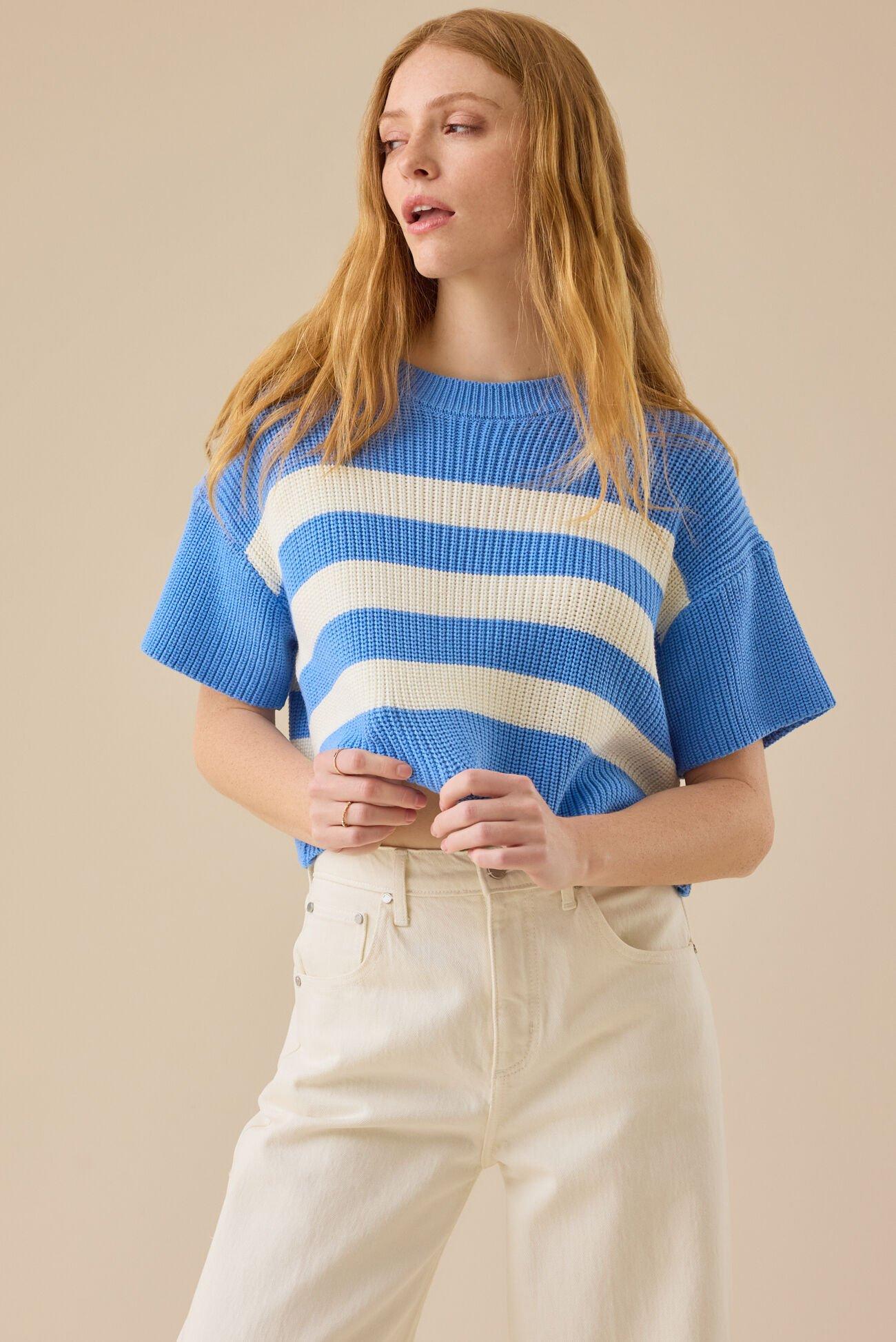 Ricki Striped Boxy Sweater Product Image