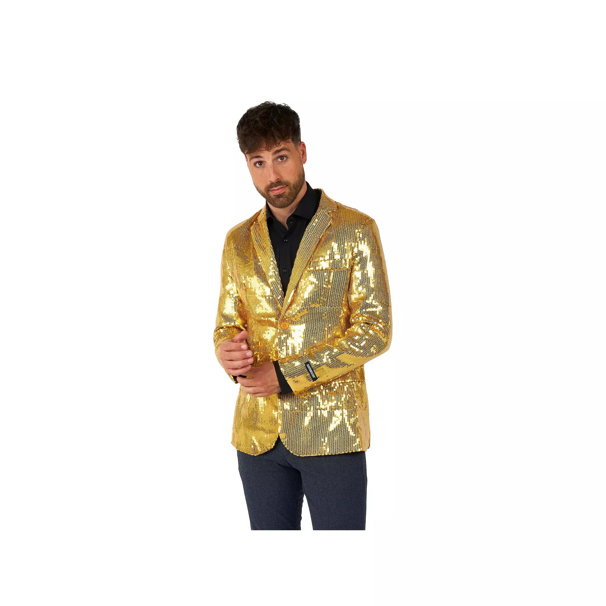 Men's Suitmeister Silver-Tone Sequin Novelty Blazer by OppoSuits, Size: Small Product Image