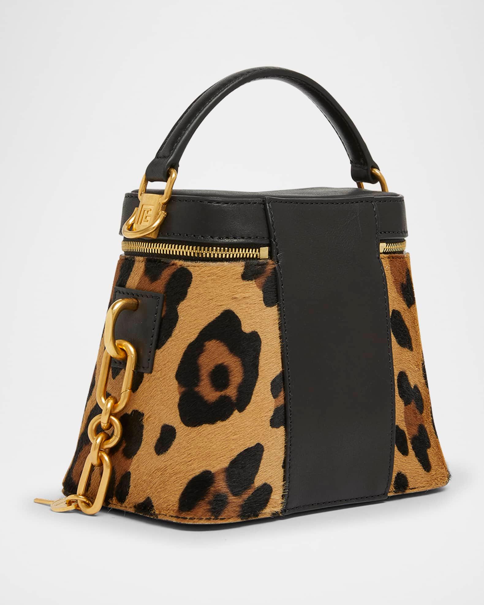 Pulse Vanity Leopard Top-Handle Bag in Calf Hair  Product Image