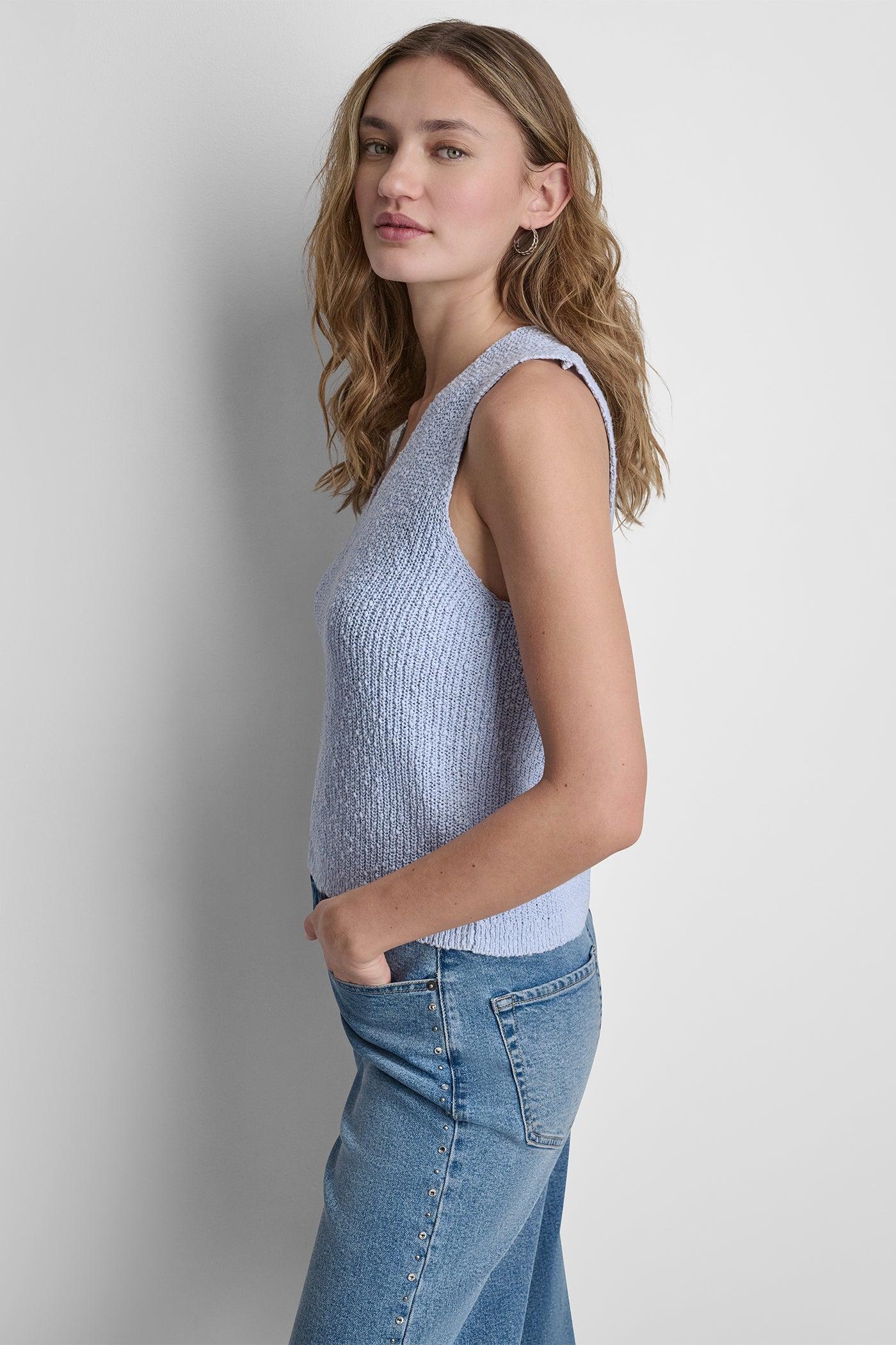 V-NECK SWEATER TANK Product Image