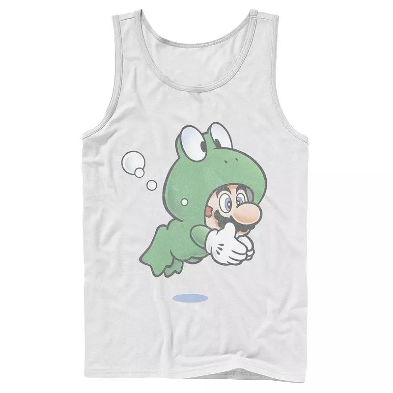 Men's Super Mario Frog Faded Portrait Tank Top,  Product Image