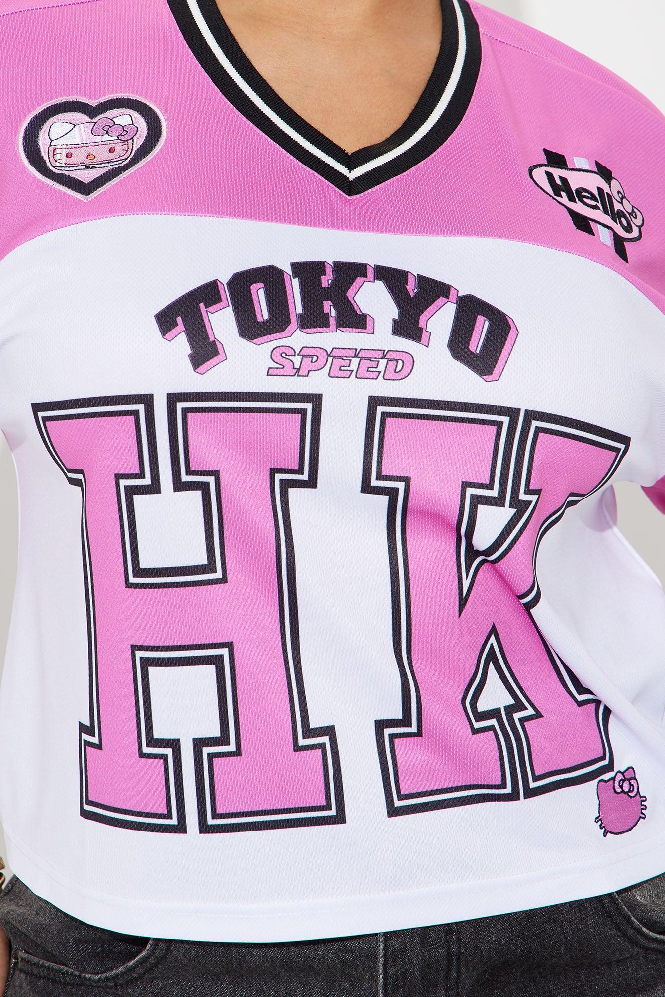 Hello Kitty Tokyo Jersey Tee - Pink/combo Product Image