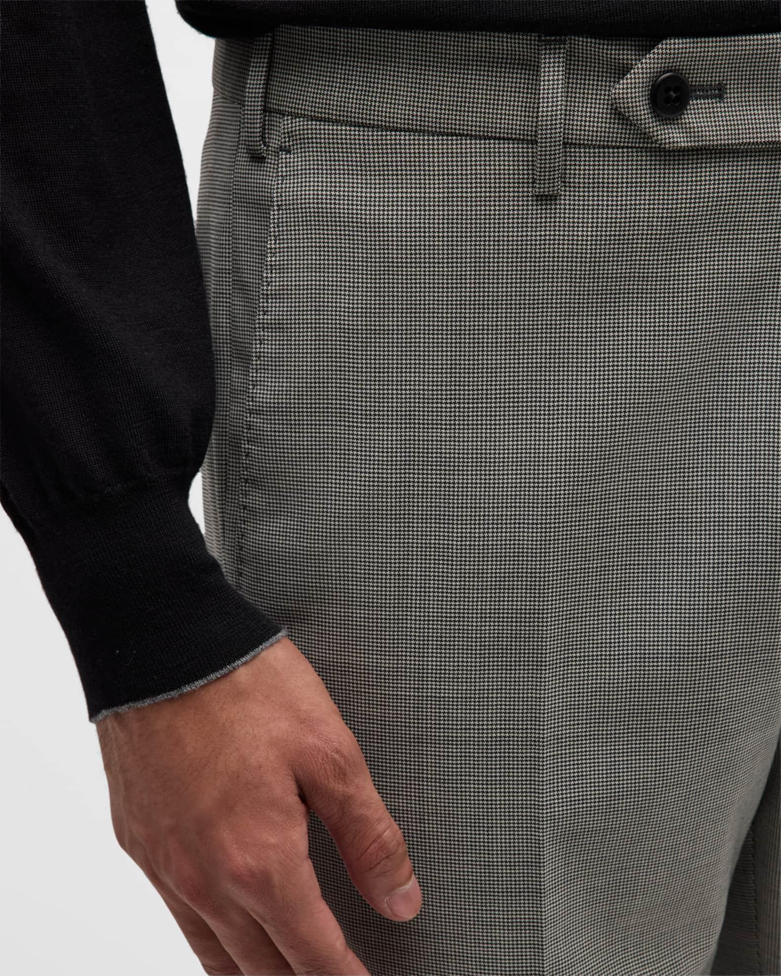 Men's Devon Wool Serge Houndstooth Trousers Product Image