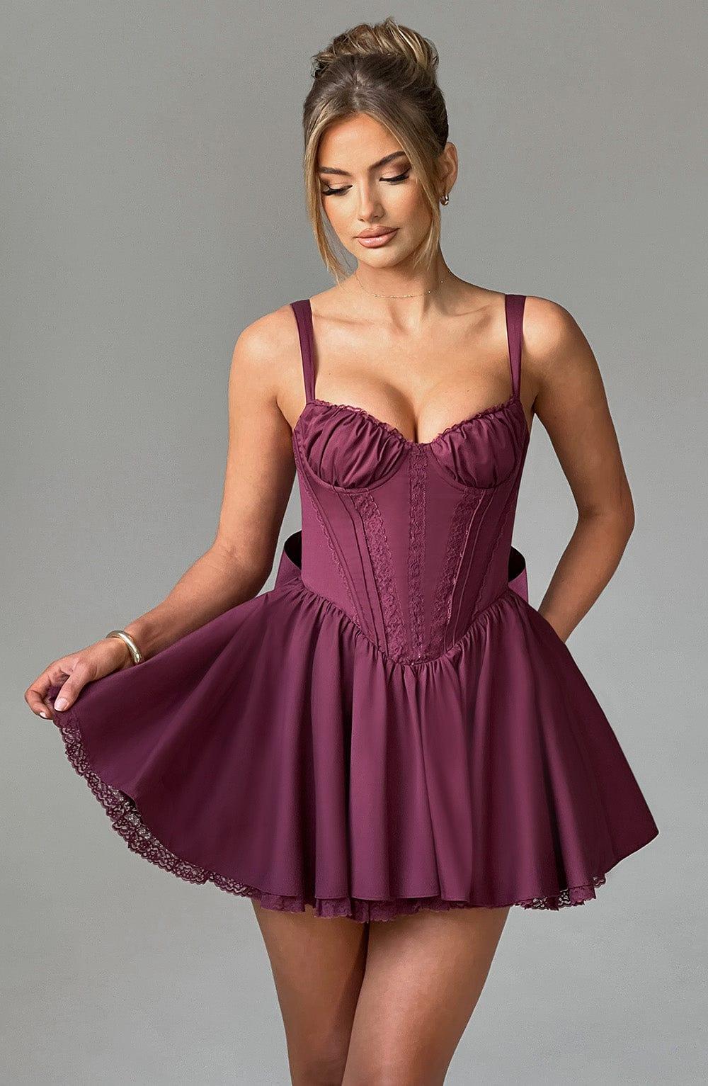 Josie Mini Dress - Cherry Lacquer Product Image