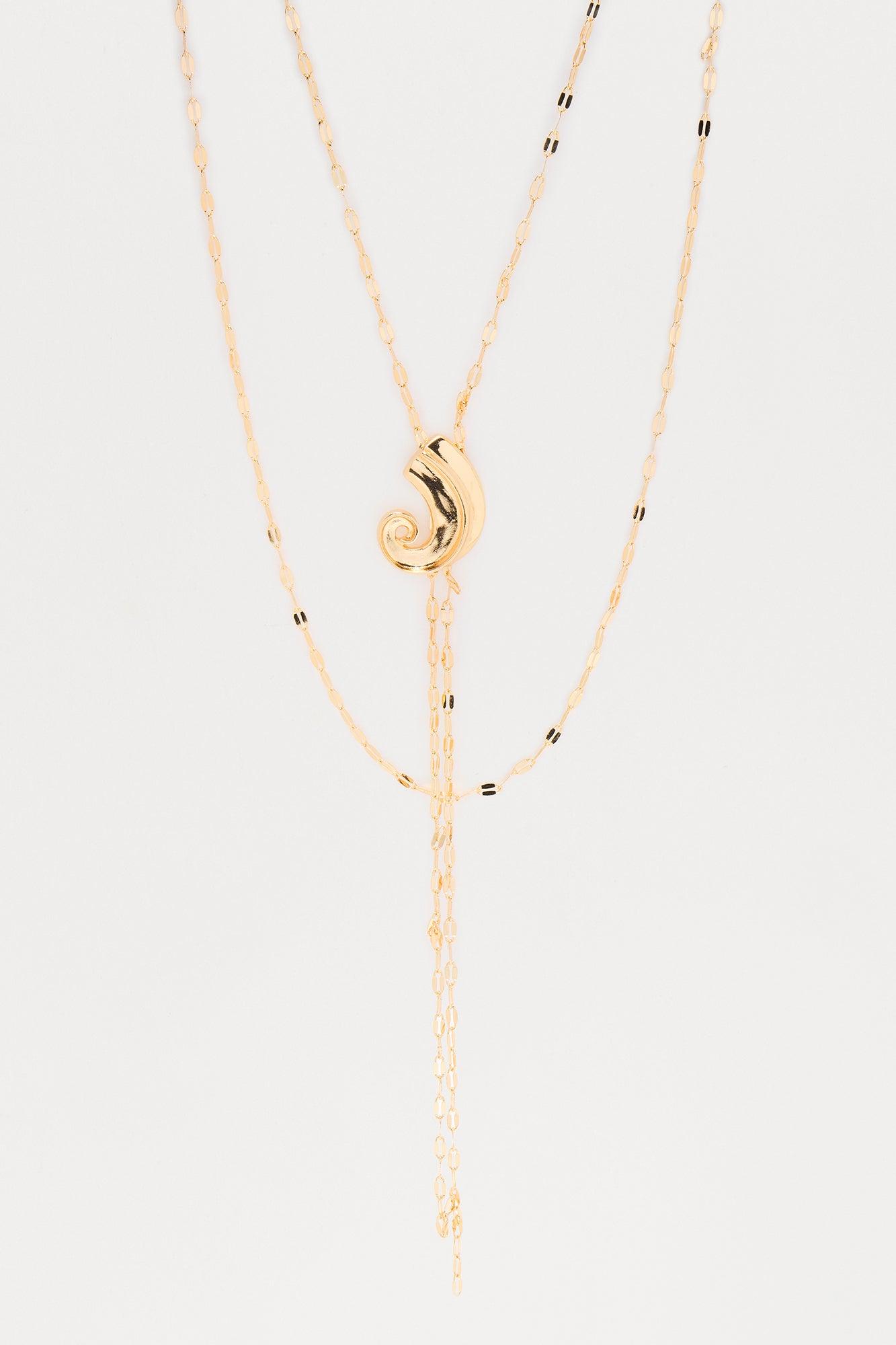 Sweet Little Treasure Layered Necklace - Gold Female Product Image
