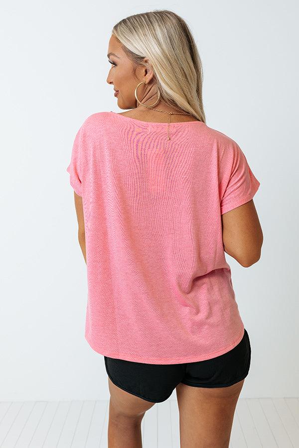 Summer Break Shift Top In Pink Product Image