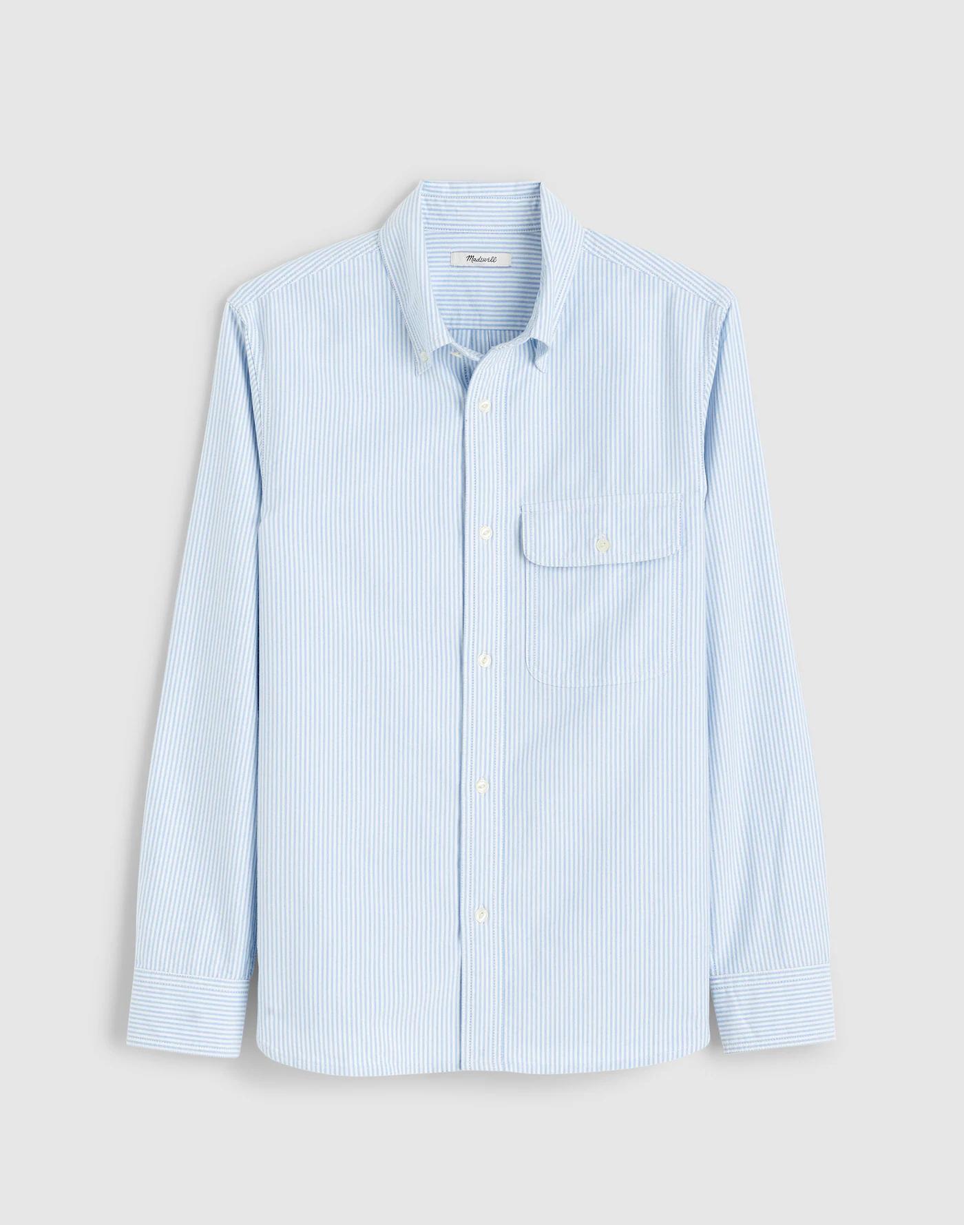 Oxford Stripe Work Shirt Product Image