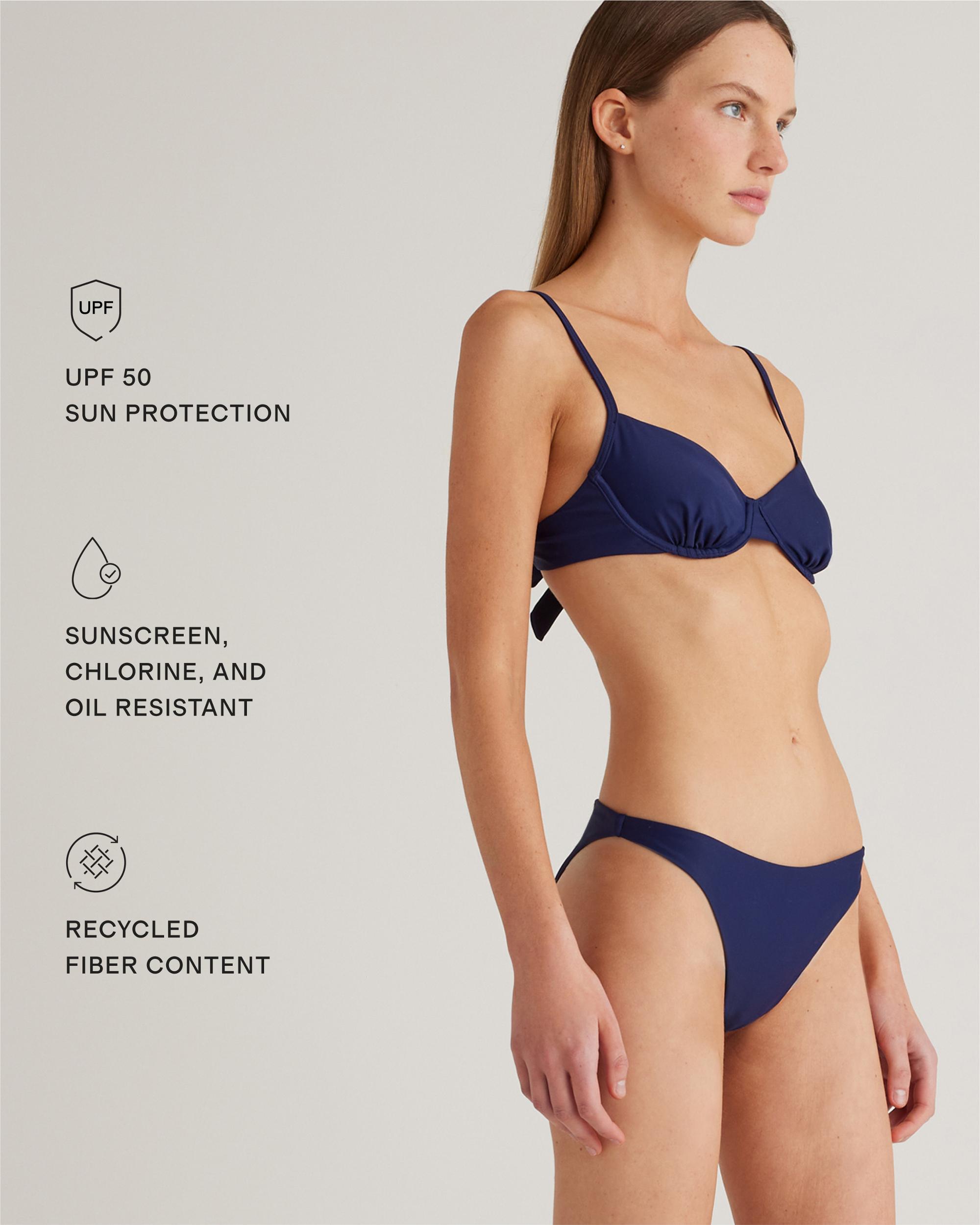 Quince | Women's Italian Low-Rise Bikini Bottom 78% Recycled Polyamide, 22% Spandex Product Image