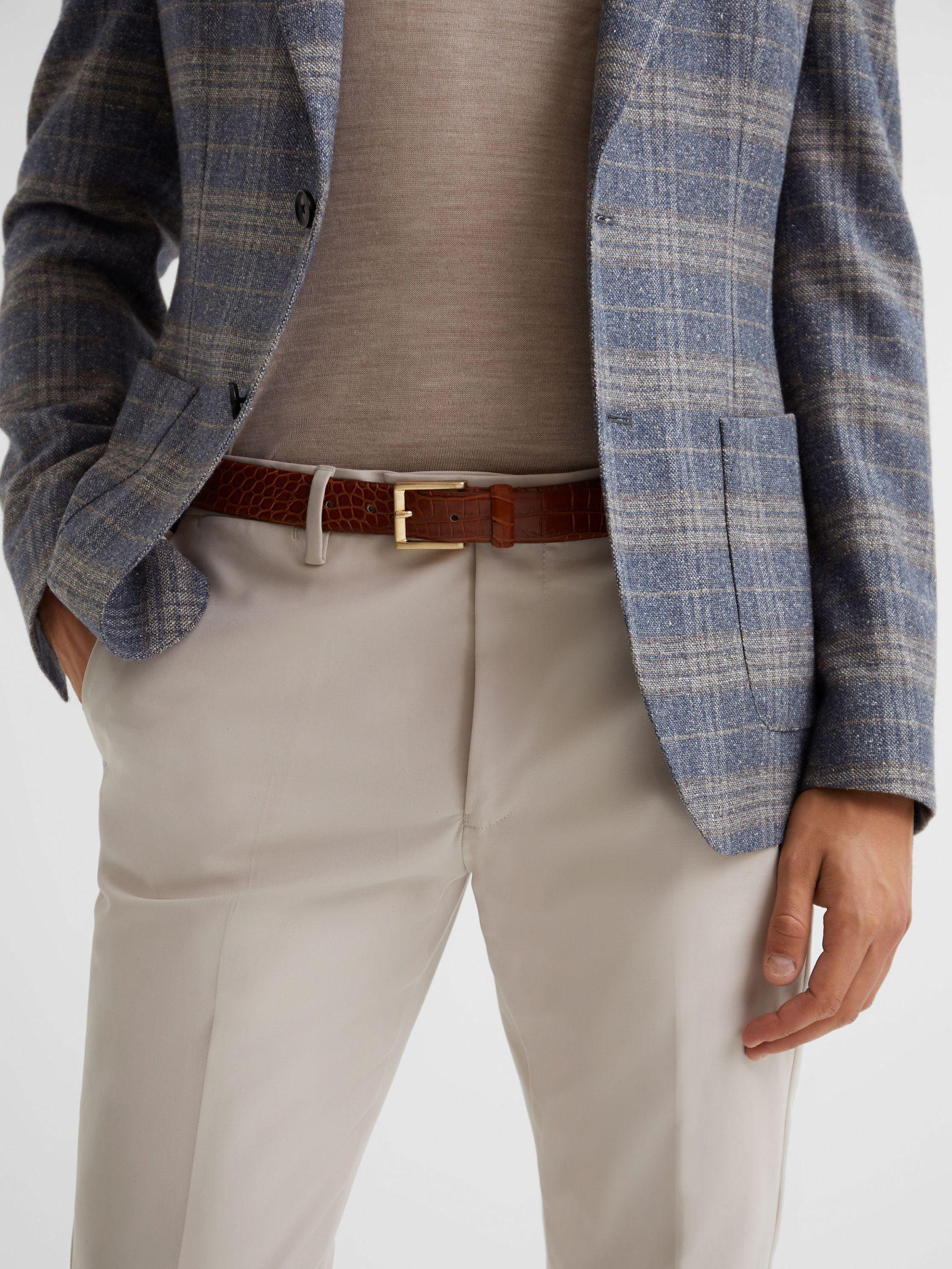 Leather Belt in Tan Product Image