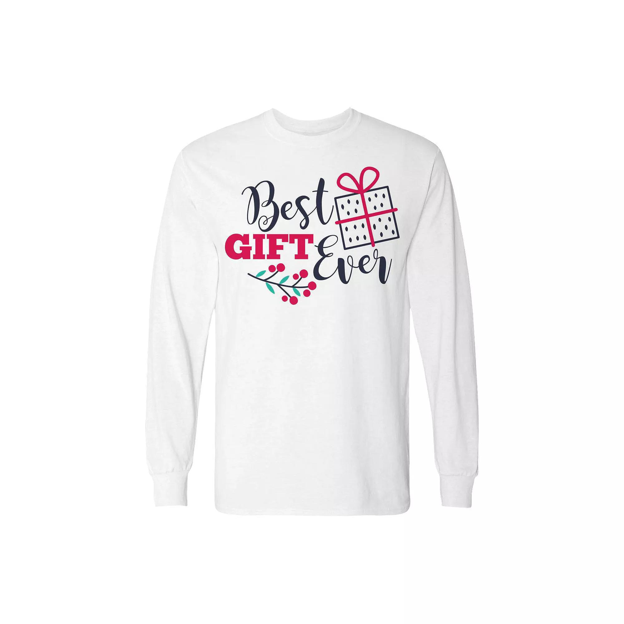 Men's Christmas Best Gift Ever Long Sleeve Graphic Tee, Adult Unisex,  Product Image