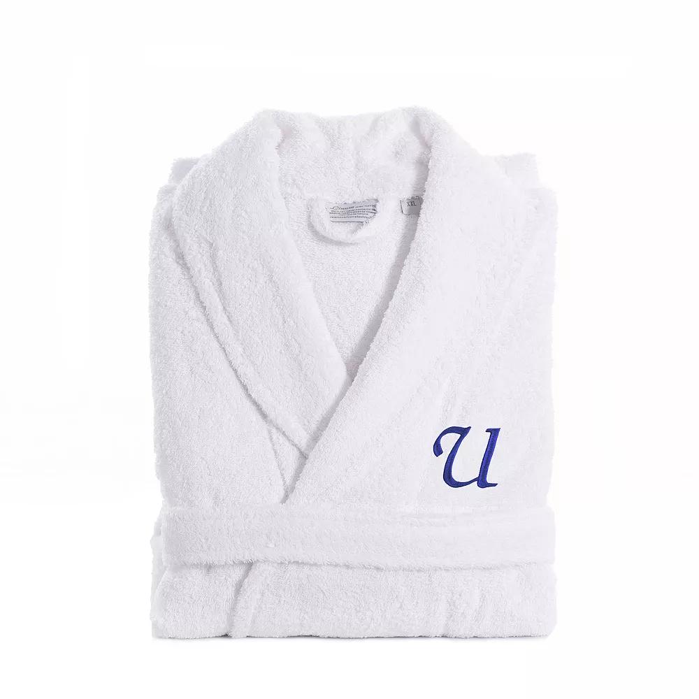 Linum Home Textiles Turkish Cotton Personalized Unisex Embroidered Terry Bathrobe, Adult Unisex,  Product Image