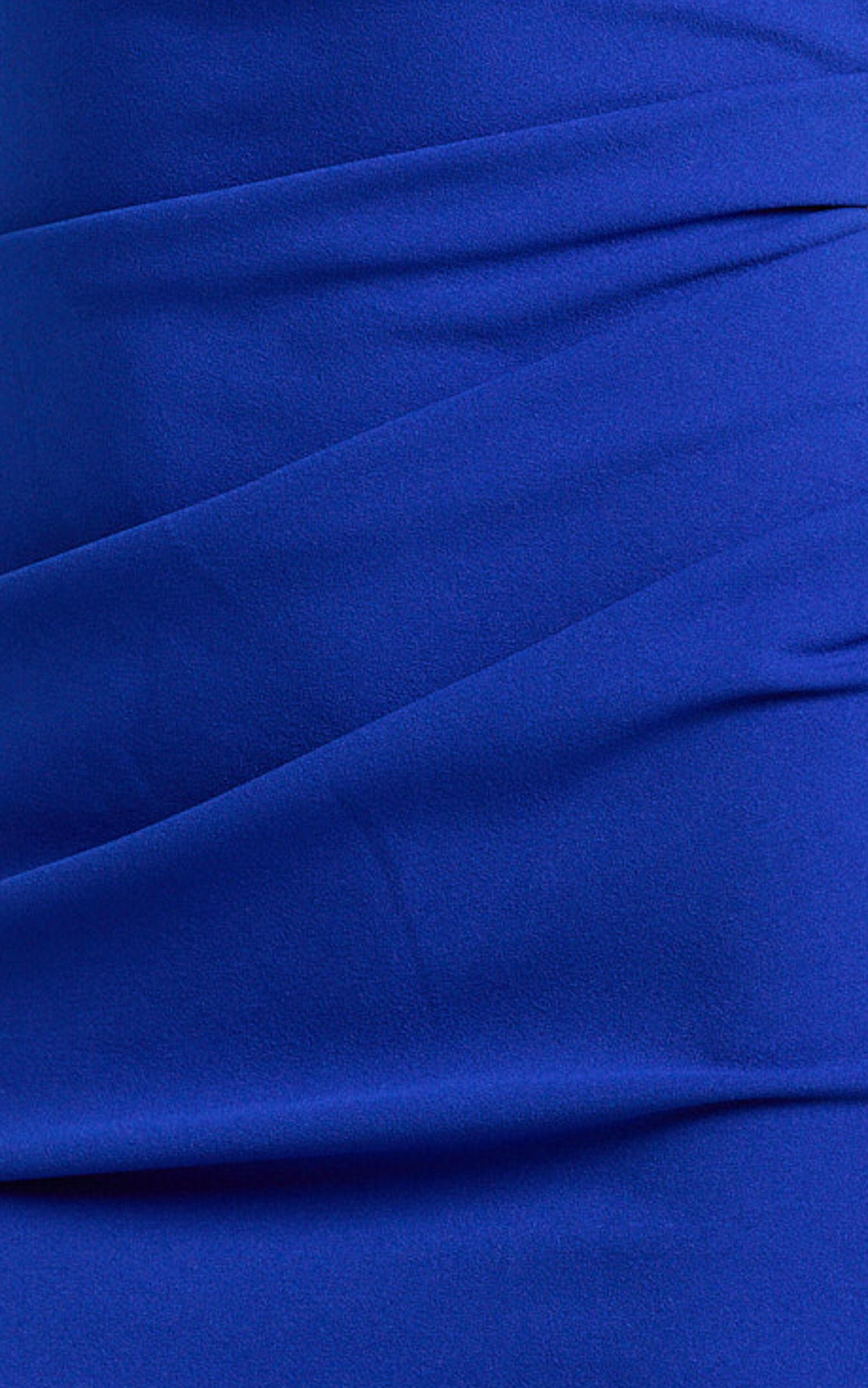 Vilma Mini Dress - One Shoulder Bodycon Dress in Blue Product Image