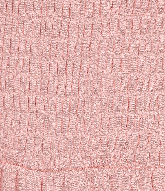 Moa Moa Square Neck Cap Sleeve Smocked A-Line Romper Product Image