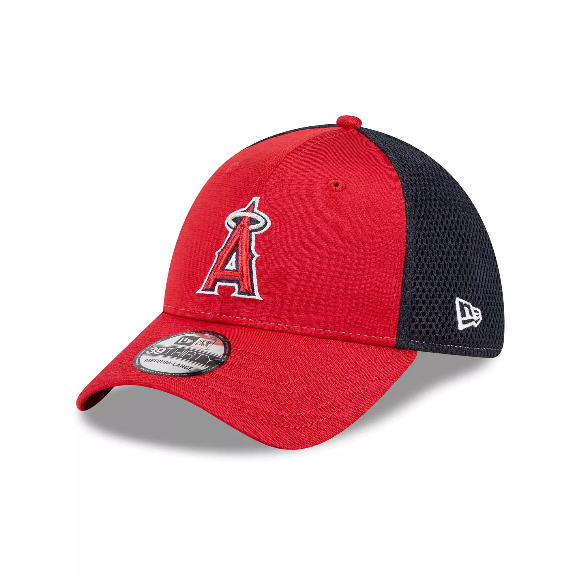 Men's New Era Red Los Angeles Angels Neo 39THIRTY Flex Hat,  Product Image