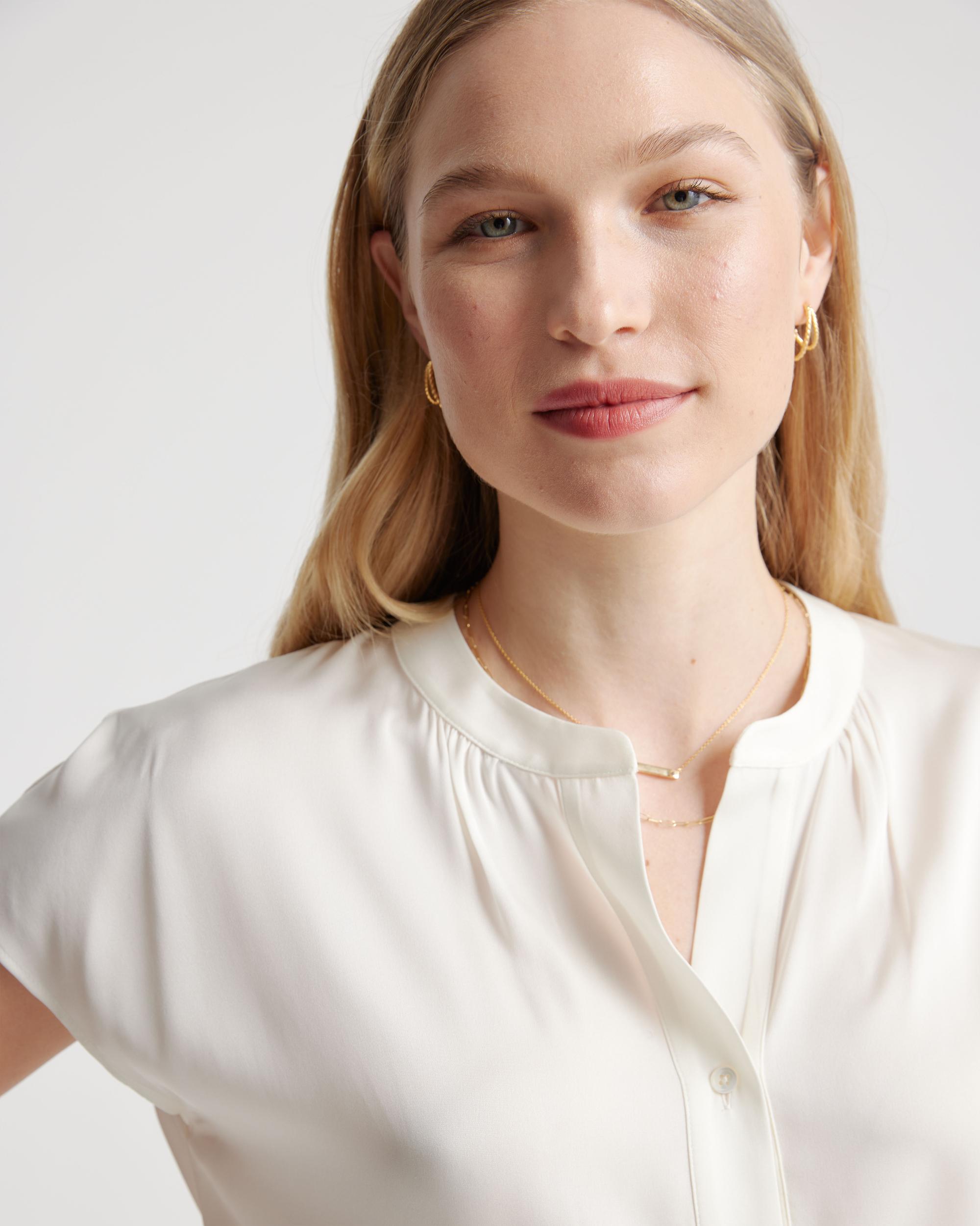 Quince | Women's Washable Stretch Silk Dolman Sleeve Blouse Mulberry Silk Product Image