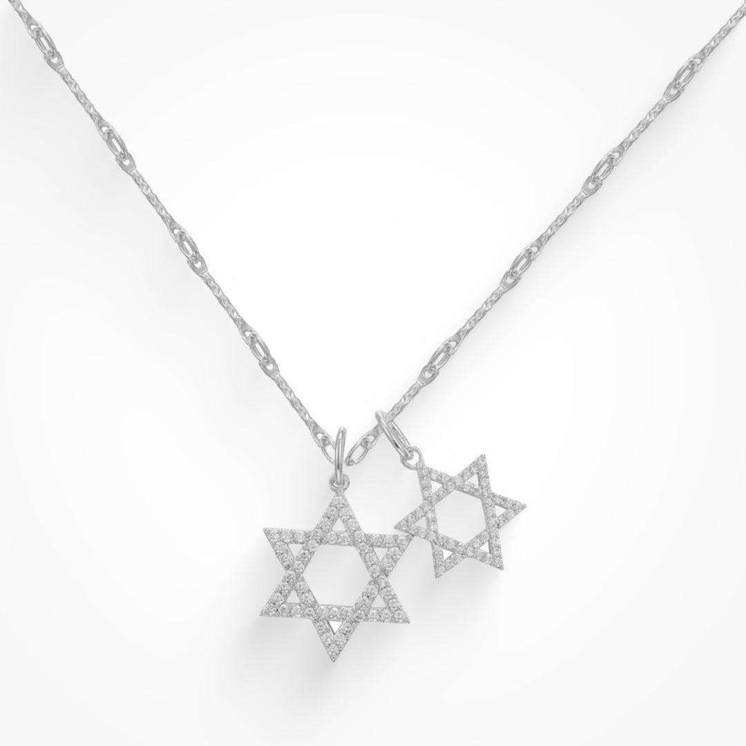 Double Star Necklace Product Image