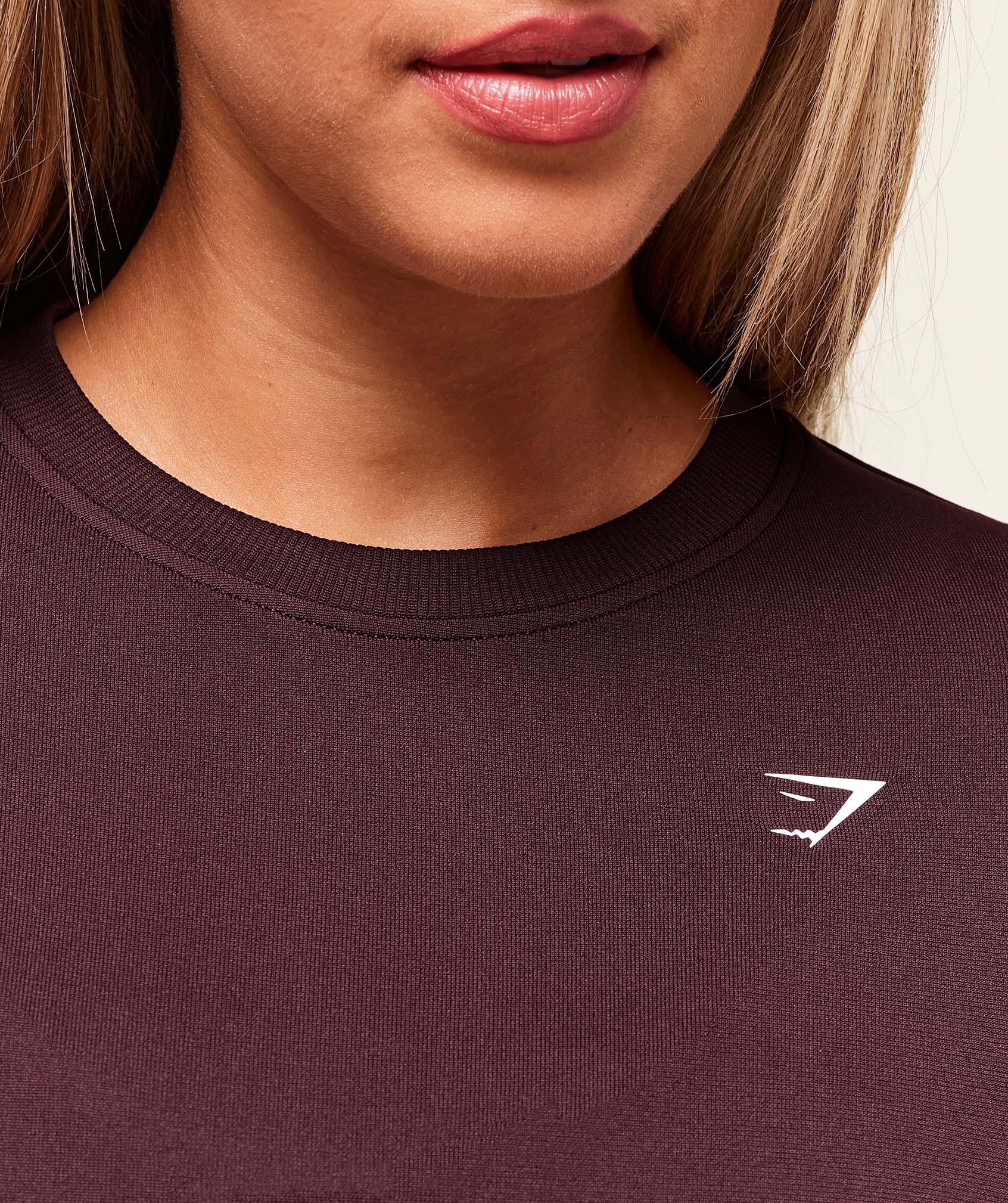 Gymshark Everyday Seamless Long Sleeve Top - Cherry Purple Female Product Image