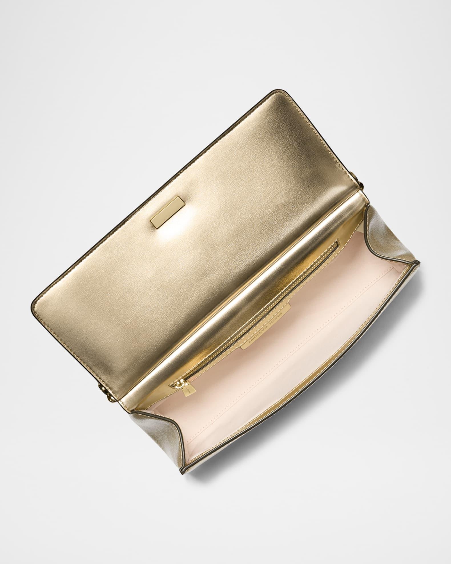 Medium Metallic Leather Clutch Bag Product Image