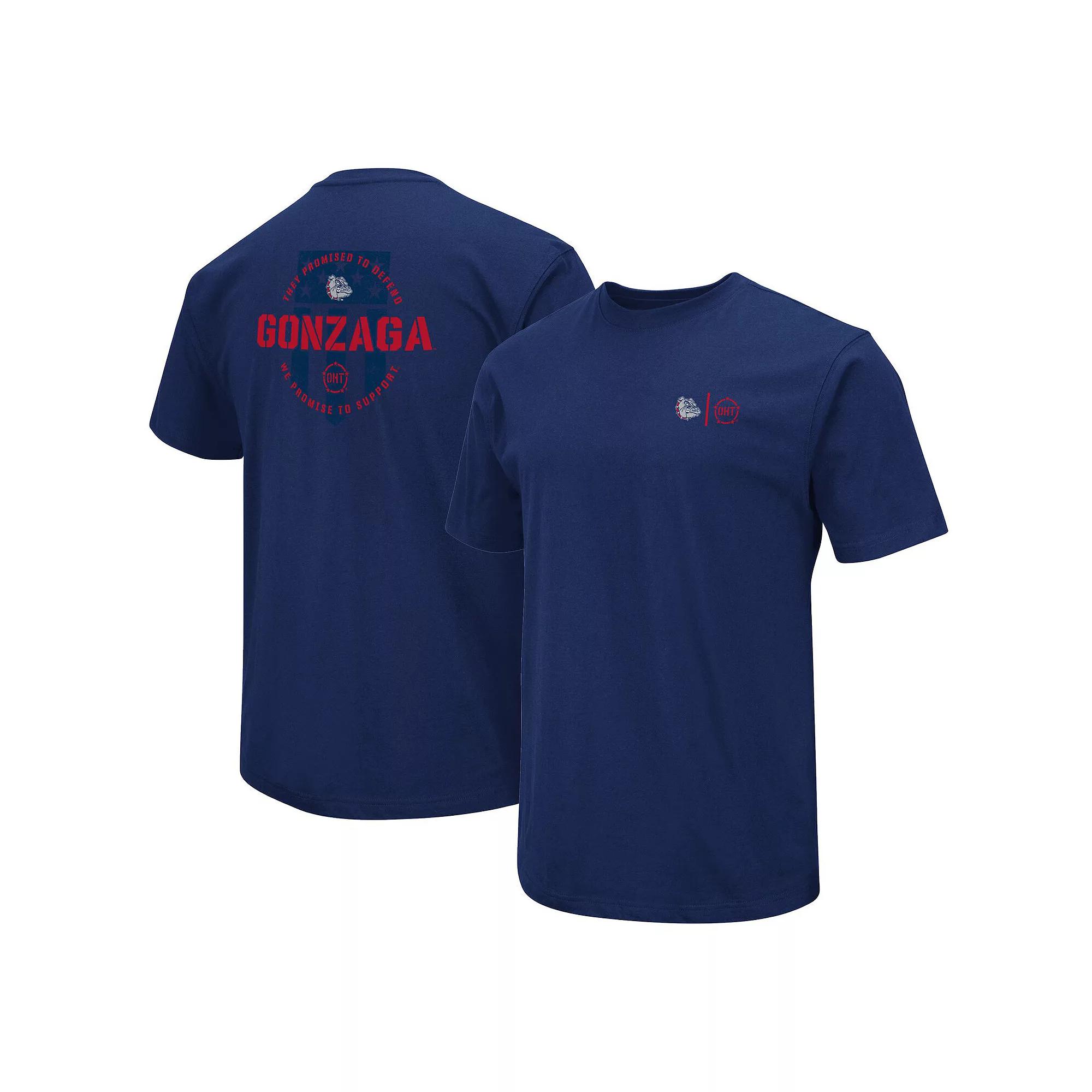 Men's Colosseum Navy Gonzaga Bulldogs OHT Military Appreciation T-Shirt,  Product Image