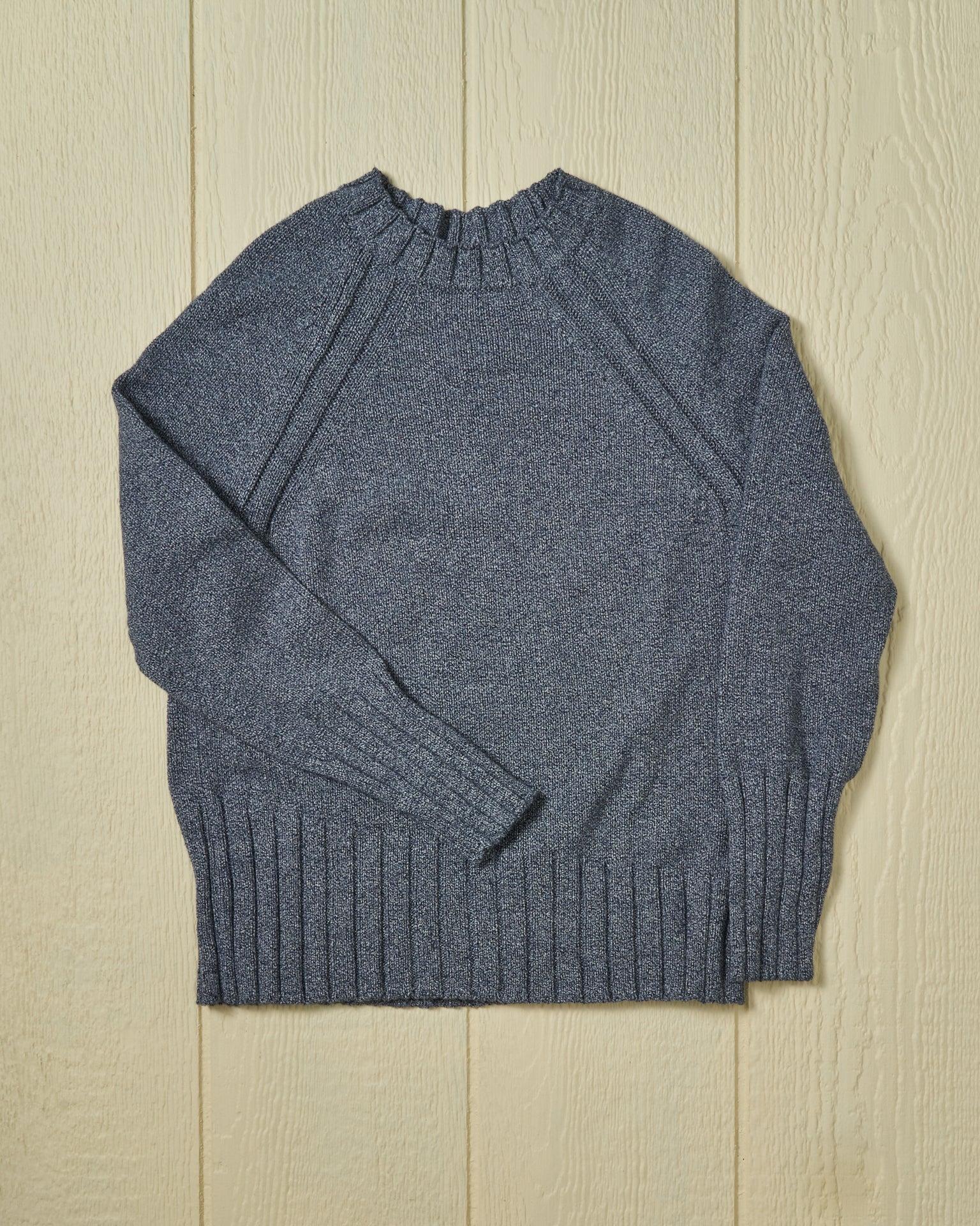 Women's Quaker Crewneck Sweater in Denim Mix Product Image