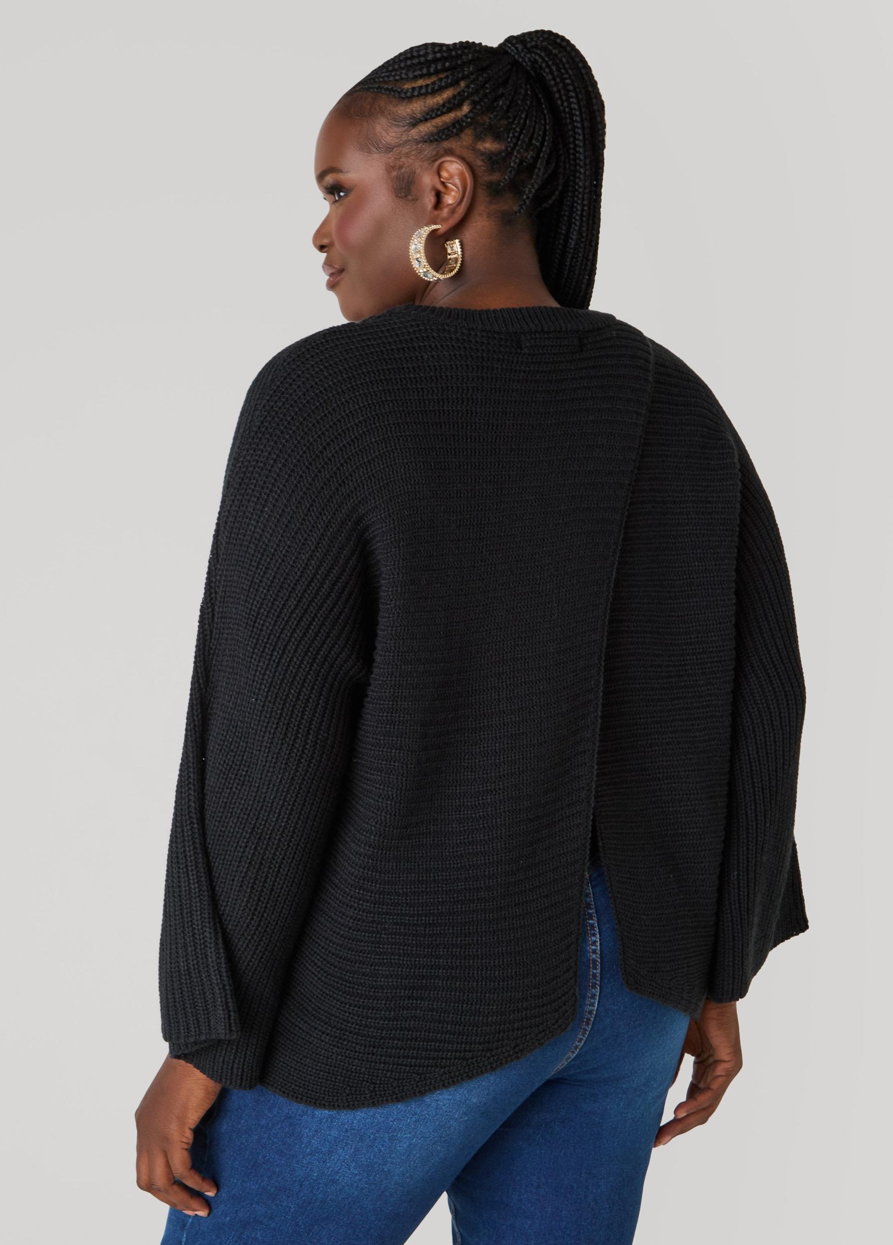 Crisscross Ribbed Sweater Product Image