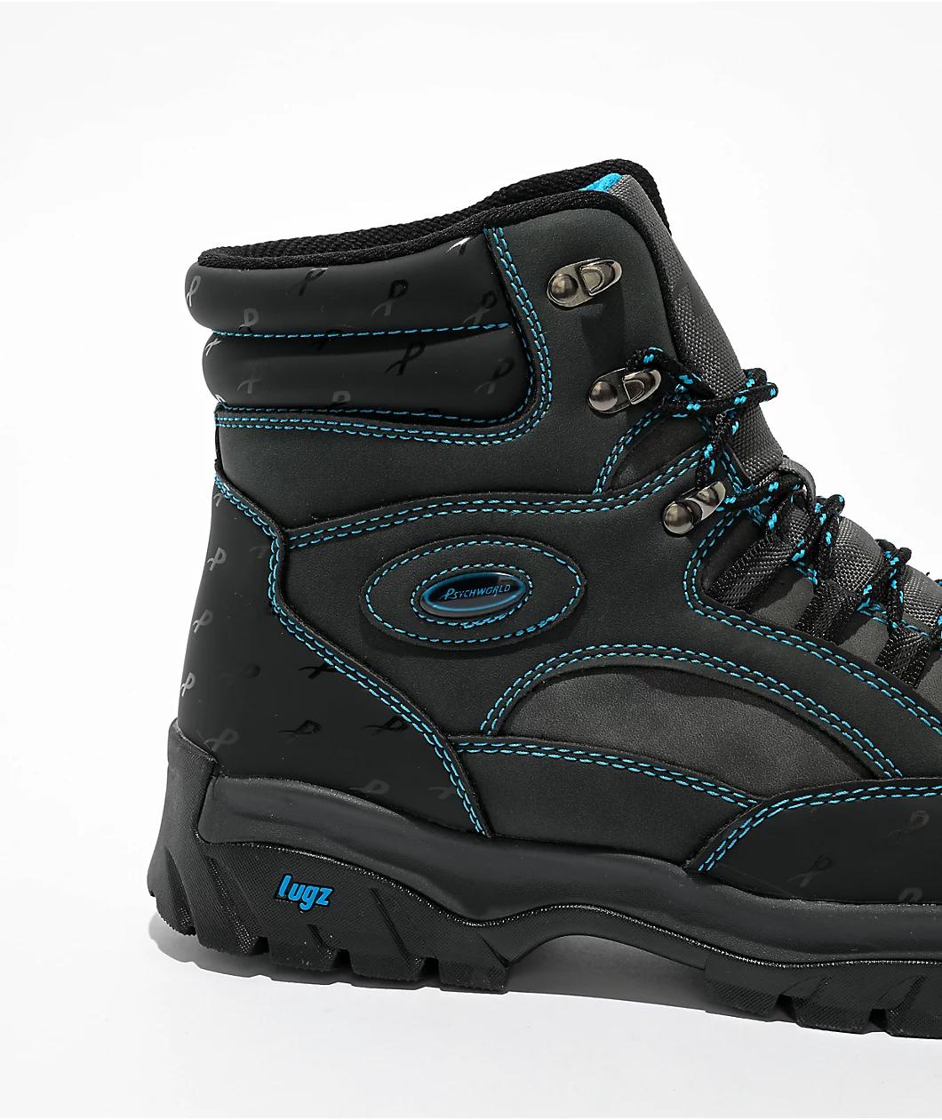Lugz x Pyschworld Ridgeline Black & Blue Chukka Boots Product Image