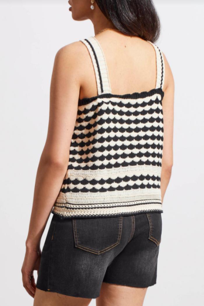 Wide Strap Crochet Scalloped Cami Product Image