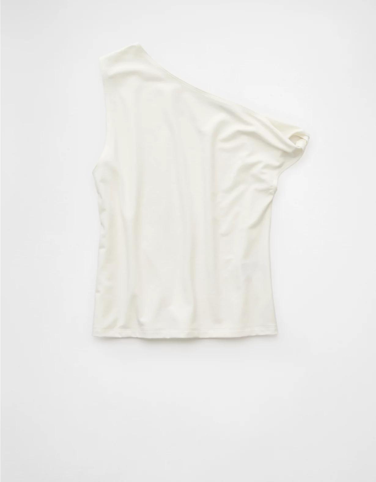 AE Asymmetrical Twist Shoulder Tank Top Product Image