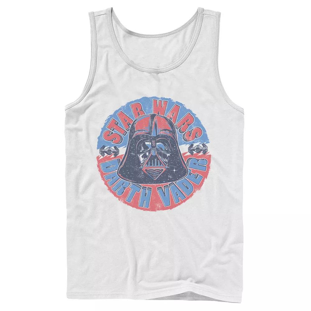Men's Star Wars Darth Vader Circle Text Portrait Tank Top,  Product Image