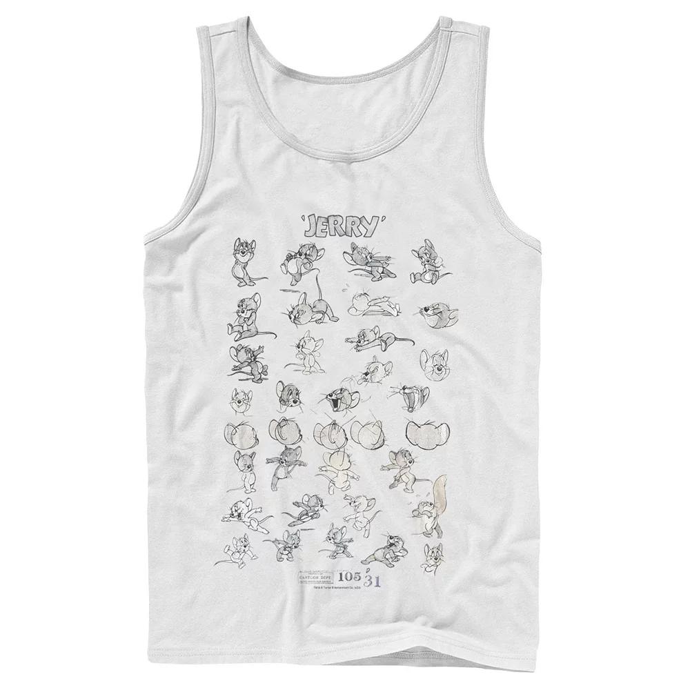 Mens Tom And Jerry Character Art Tank Top, Men's,  Product Image