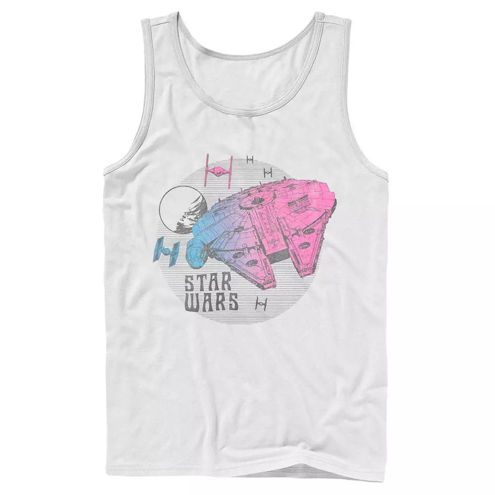 Men's Star Wars The Rise of Skywalker Ombre Millennium Falcon Tank Top,  Product Image