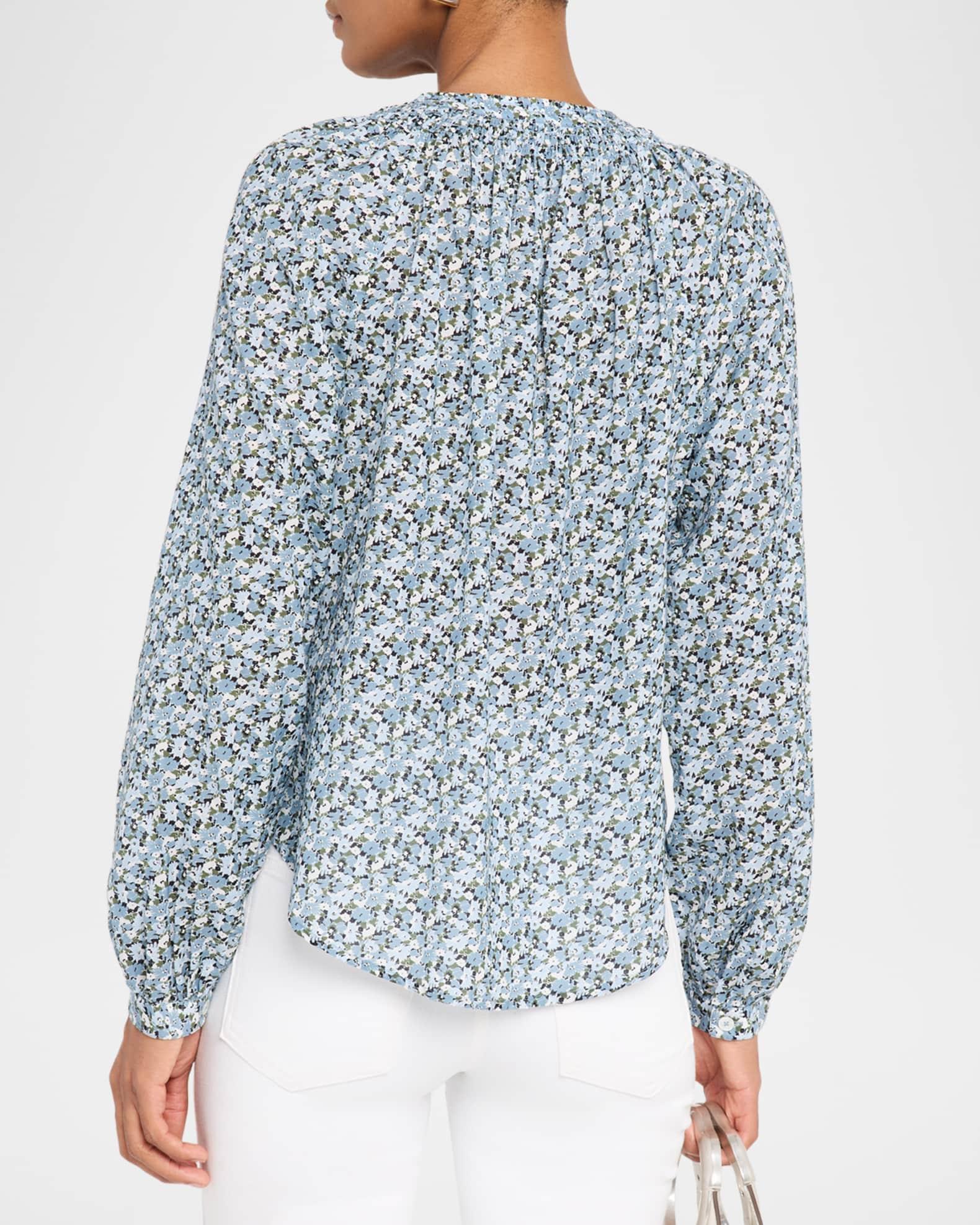 Madge Floral Cotton Voile Blouse Product Image