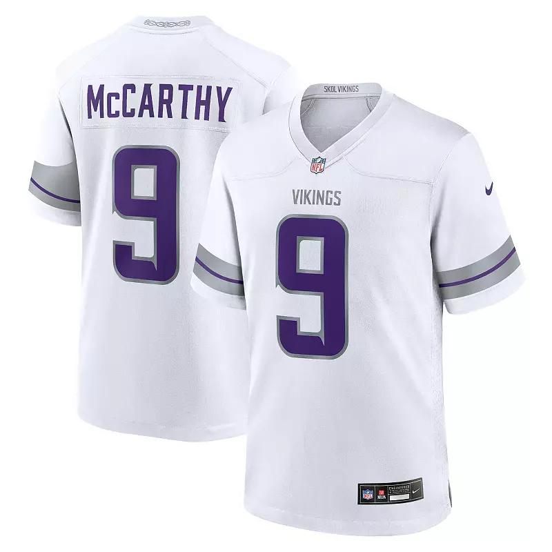 Men's Nike J.J. McCarthy White Minnesota Vikings Alternate Game Player Jersey,  Product Image