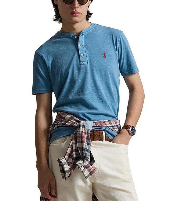 Polo Ralph Lauren Slub Jersey Short Sleeve Henley Shirt Product Image