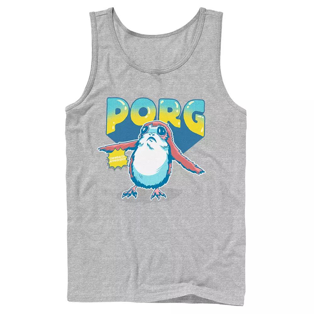 Men's Star Wars Porg Chewbacca Approved Comic Portrait Tank Top,  Product Image