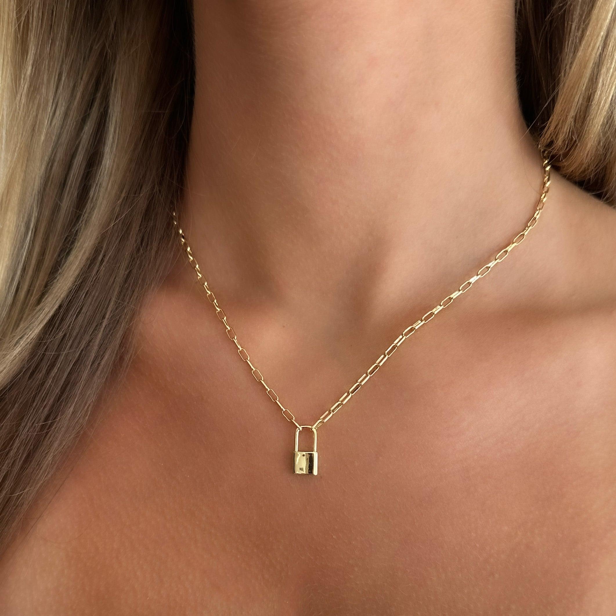 Keep Me Lock Necklace Product Image