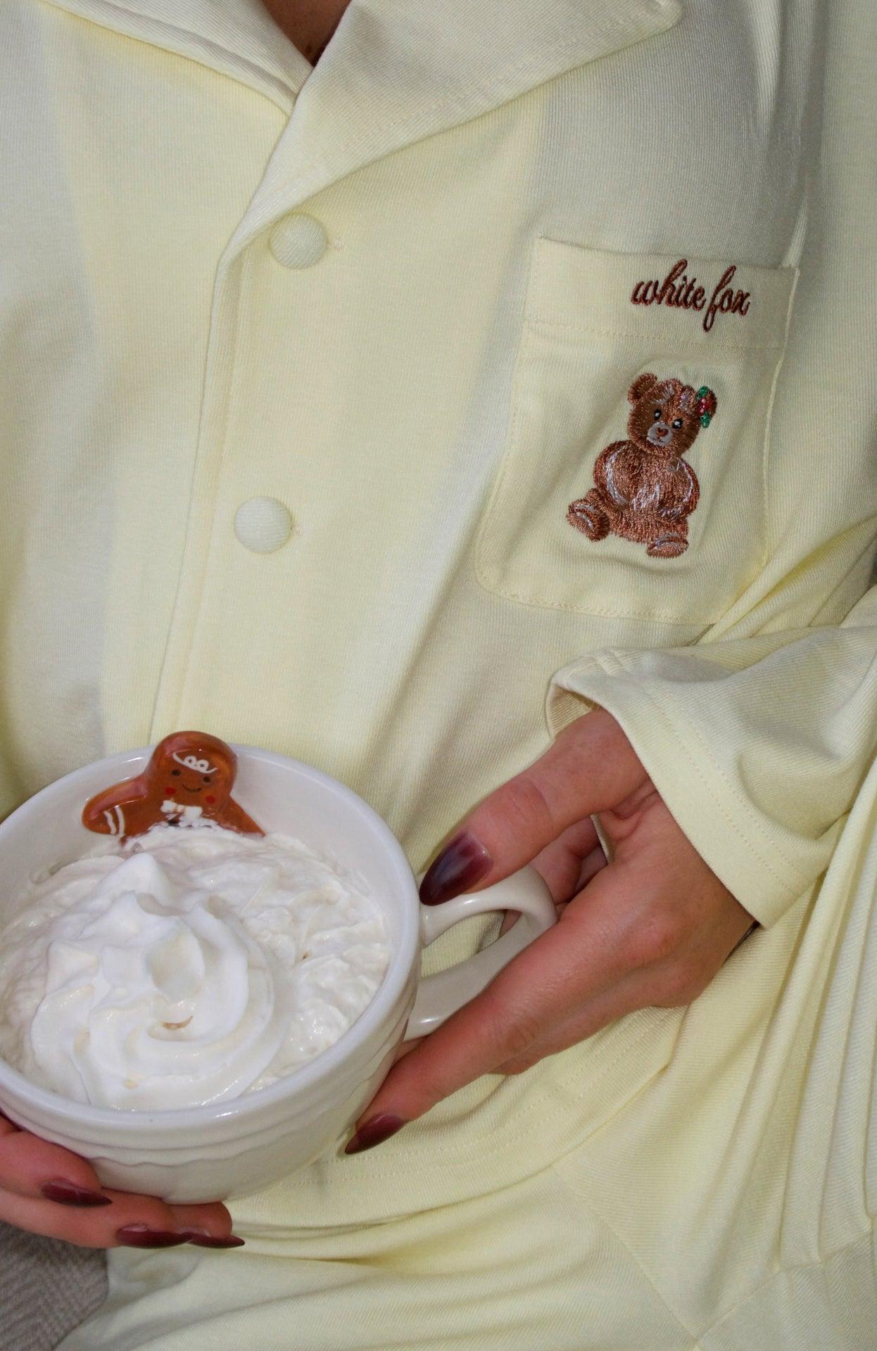 Bedtime Bliss Pyjama Set Lemon Product Image